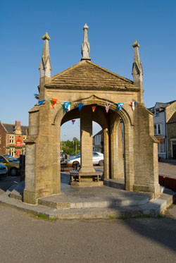 The centre of Beaminster